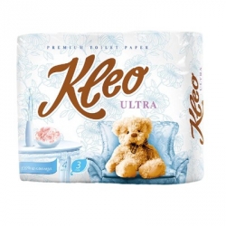 Бумага туалетная Kleo Ultra 3-слойная белая (4 рулона в упаковке)