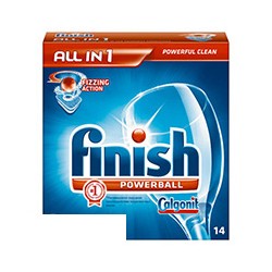 Таблетки для посудомоечных машин Finish (Calgonit) All in 1, 14 шт. 