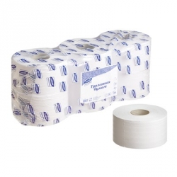 Туалетная бумага в рулонах Luscan Professional 2-слойная 6 рулонов по 250 метров
