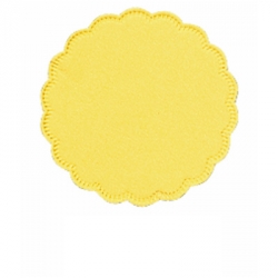  Подставки бумажные под чашки Tork 474472/470244 8-слойные 9x9 см желтые с тиснением (250 штук в упаковке)