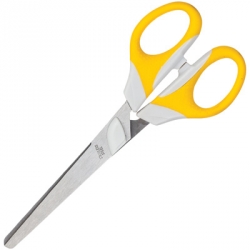 Ножницы тупоконечные Attache Ergo&Soft (165 мм, с пластиковыми ручками)