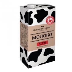 Молоко Деловой стандарт питьевое ультрапастеризованное 3.2% 1000 мл