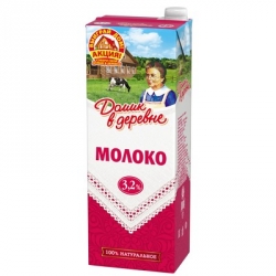 Молоко Домик в деревне стерилизованное 3,2% 1,45 кг