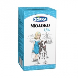 Молоко Zorka ультрапастеризованное 1.5% 1 л