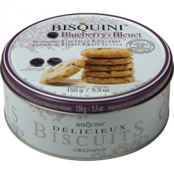 Печенье Bisquini Датское с черникой и кокосом 150г