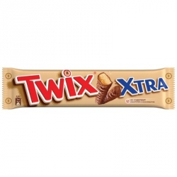 Шоколадный батончик Twix Extra 82 г