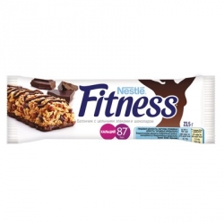 Батончик Fitness с цельными злаками и шоколадом (24 батончика по 23.5 г)