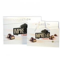 Шоколадные конфеты Impresso белая коробка 424 г