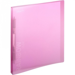 Папка-скоросшиватель с пружинным механизмом Attache Rainbow Style пластиковая А4 розовая (0.45 мм, до 150 листов)