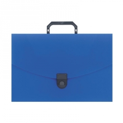 Папка-портфель Attache пластиковая A4 синяя (240x317 мм)