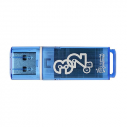 Флеш-память SmartBuy Glossy series 32Gb USB 2.0 голубая