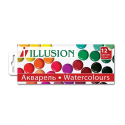 Акварельные краски Illusion 12 цветов