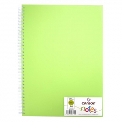 Блокнот Canson Notes А4 50 листов зеленый без линовки на спирали