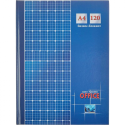 Бизнес-блокнот Проф-пресс Клетка А4 120 листов синий в клетку книжный переплет (205х290 мм)