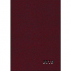 Ежедневник датированный на 2018 год Attache бумвинил А5 176 листов бордовый (145x205 мм)