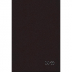 Ежедневник датированный на 2018 год Attache бумвинил А5 176 листов коричневый (145x205 мм)