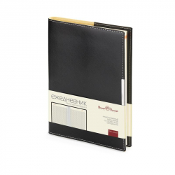 Ежедневник недатированный Bruno Visconti Metropol переплетный картон А5 136 листов черный (143х216 мм)