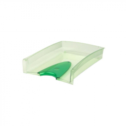 Лоток для бумаг горизонтальный Attache тонированный зеленый (2 штуки в упаковке)