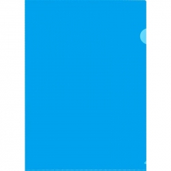 Папка-уголок Attache синяя 150 мкм (10 штук в упаковке)
