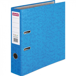 Папка-регистратор с арочным механизмом Attache Colored (75мм, светло- синяя, 50шт/уп) 