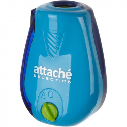 Точилка Attache Selection Twister с контейнером и регулятором заточки синяя