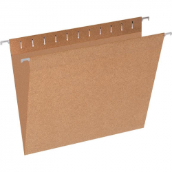 Подвесная регистратура Эконом А4 до 80 листов коричневая (10 штук в упаковке)