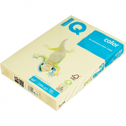 Бумага цветная для офисной техники IQ Color (А3, 160 г/кв.м, YE23-желтый, 250 листов)