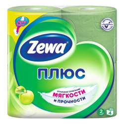 Бумага туалетная Zewa (2-слойная, зеленая, 4 рулона в упаковке) 