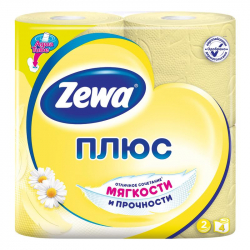 Бумага туалетная Zewa (2-слойная, желтая, 4 рулона в упаковке) 