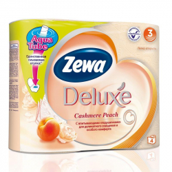 Бумага туалетная Zewa (3-слойная, персиковая, 4 рулона в упаковке) 