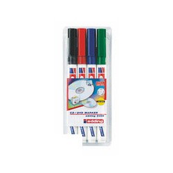 Набор маркеров для CD Edding E-8400 (4 цвета) 