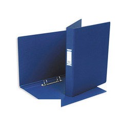 Папка на 2-х кольцах Bantex картон/пластик 35 мм темно-синяя