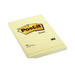 Бумага для заметок 3M Post-it 662 (желтая в клетку, 102 -152, 100 листов) 
