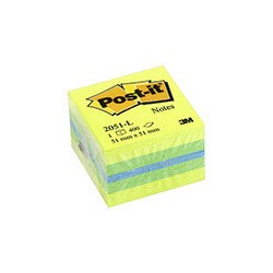 Блок-кубик 3M Post-it 2051-L (51 -51мм, 3 цвета "лимон") 
