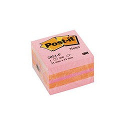 Блок-кубик 3M Post-it 2051-Р (51 -51мм, 3 цвета розовый) 
