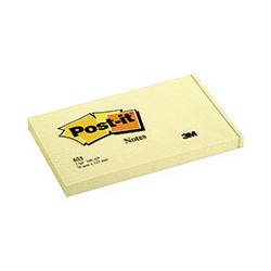 Бумага для заметок 3M Post-it 655 (желтая, 76 -127мм, 100 листов) 