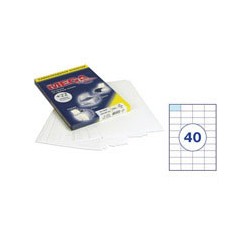Этикетки MEGA Label (52,5*29,7мм, белые, 40шт. на листе A4, 100 листов) 