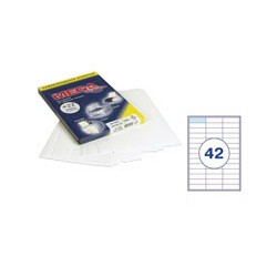 Этикетки MEGA Label (67*20,5мм, белые, 42шт. на листе A4, 100 листов) 