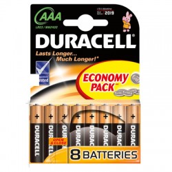 Элементы питания батарейка DURACELL AAA/LR03 алкалин. бл/8 