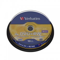 Носители информации Verbatim DVD+RW43488