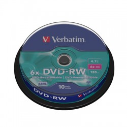 Носители информации Verbatim DVD-RW43552