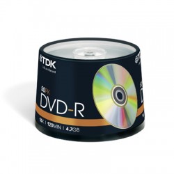 Носители информации TDK DVD-R 4,7 GB 16x CB/50