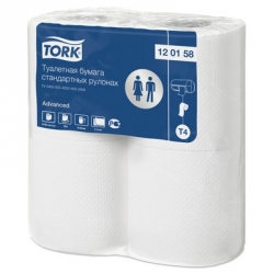 Бумага туалетная Tork Advanced 120158 T4 (2-слойная, белая, 4 рулона в упаковке)