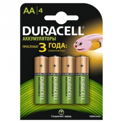 Аккумулятор Duracell AA/HR6-4BL (1300 mAh, 4 штуки)