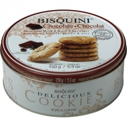 Печенье Bisquini Датское с кусочками шоколада 150 г