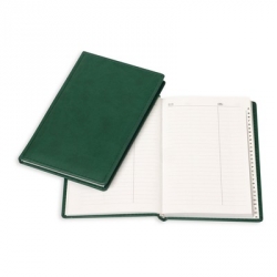 Алфавитная книжка Attache Вива (А5, 130x200мм, кожзам, зеленый) 