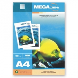 Бумага для струйной печати MEGA Jet (матовая, А4, 90г/м2, 100 листов) 