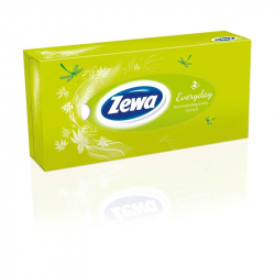 Салфетки косметические Zewa Everyday 2-слойные белые (100 штук в упаковке)