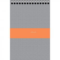 Блокнот Бизнес Линер А4 80 листов в ассортименте в клетку на евроспирали (280х195 мм)