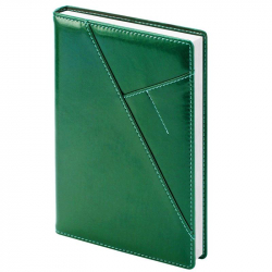 Ежедневник датированный на 2018 год InFolio Portland искусственная кожа А5 176 листов зеленый (140x200 мм)
